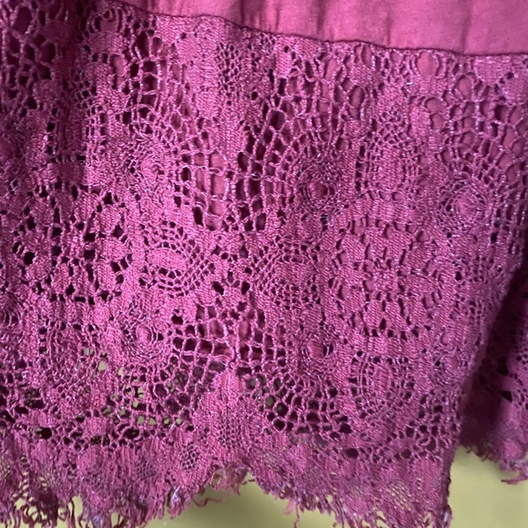 Prana Rust colored Lace Skirt - Picture 3 of 5